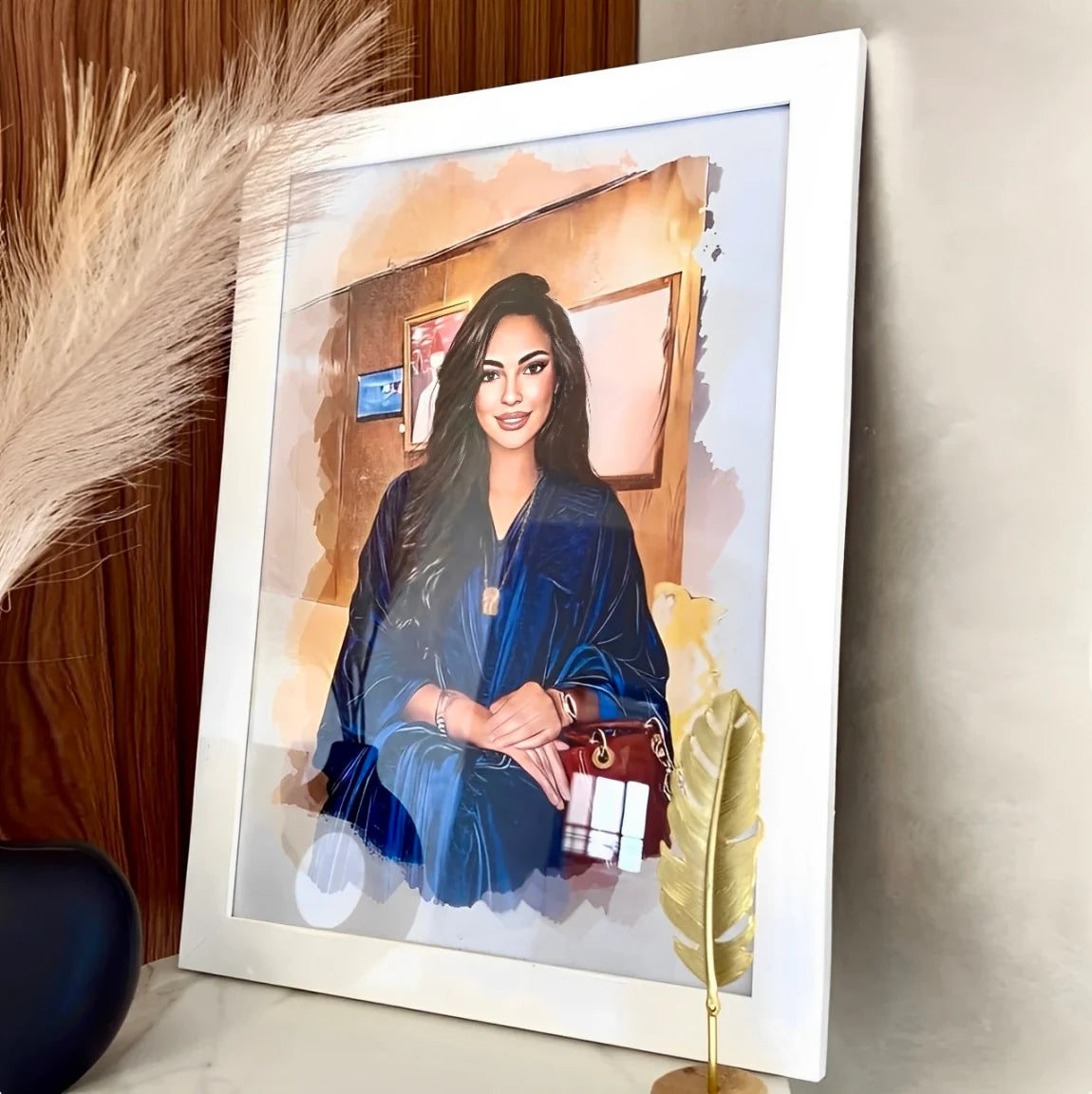 Tableau Portrait لوحة فنية الحجم كبير بالألوان