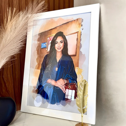 Tableau Portrait لوحة فنية الحجم كبير بالألوان