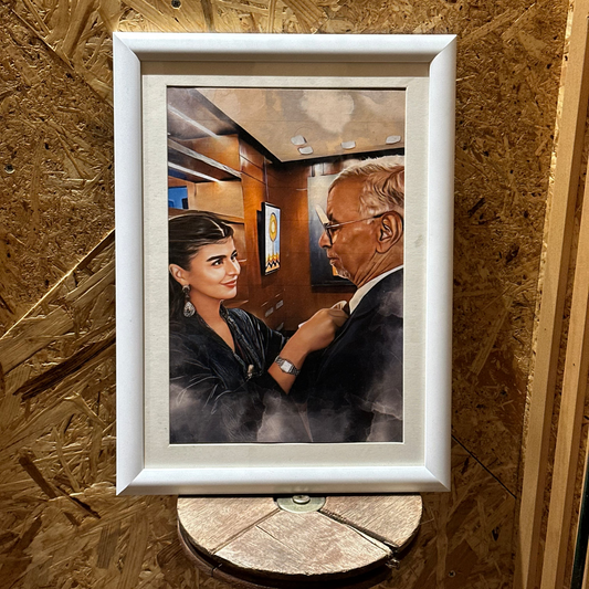 Tableau Portrait لوحة فنية الحجم كبير بالألوان